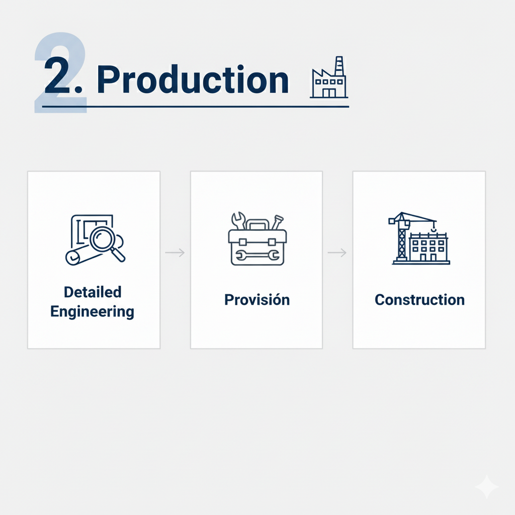 Producción: ingeniería y provisión